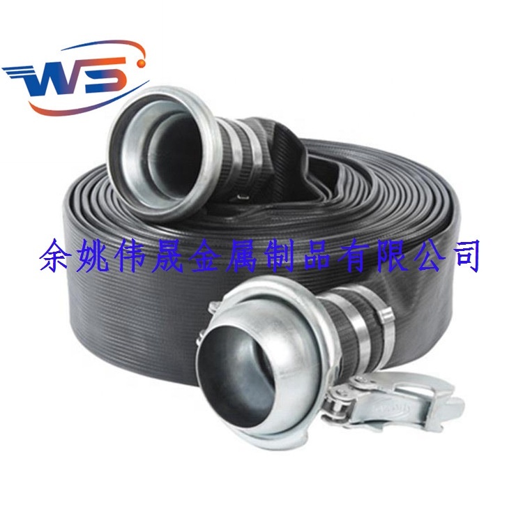 高压远程供水聚氨脂帆布消防水带接头  钢制公母水管软管快速接口