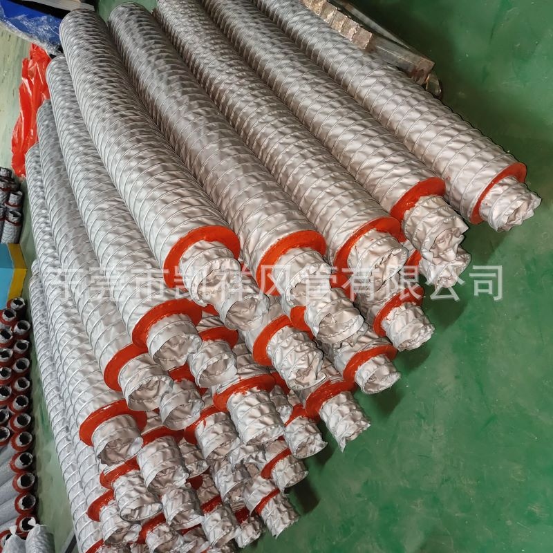 耐高温 可伸缩 隔热 降温 降噪 柔性 风管 软管硅橡胶