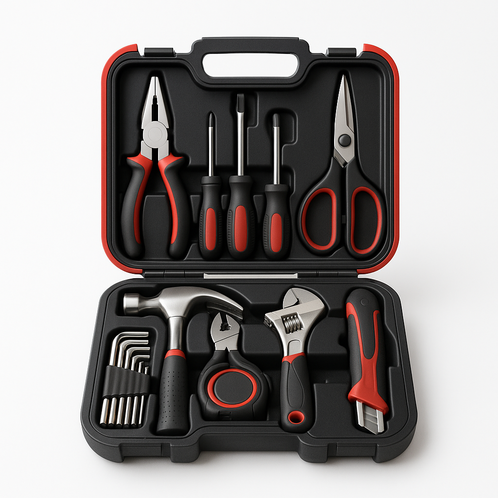 定制厂家现货直供39件家用工具套装手工工具组套五金工具套装